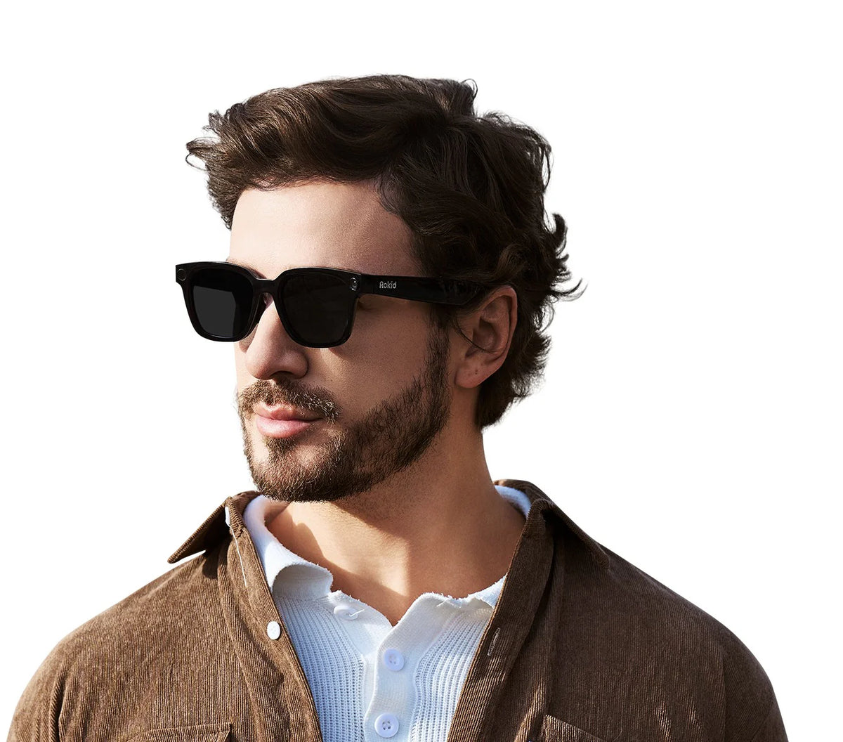 Rokid Ai Glasses Styleを着用した人物