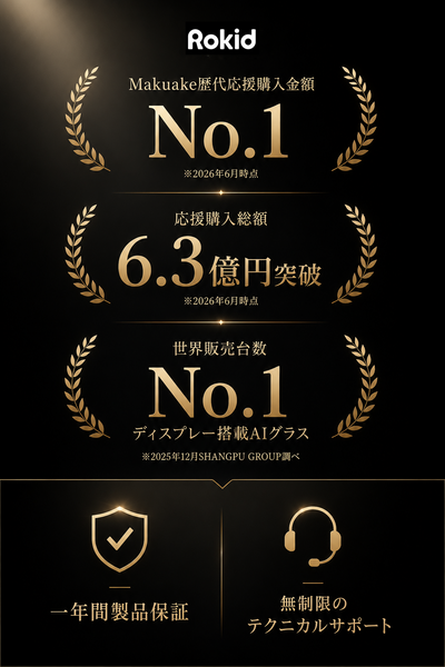 Rokid スマートAIグラス 全額予約