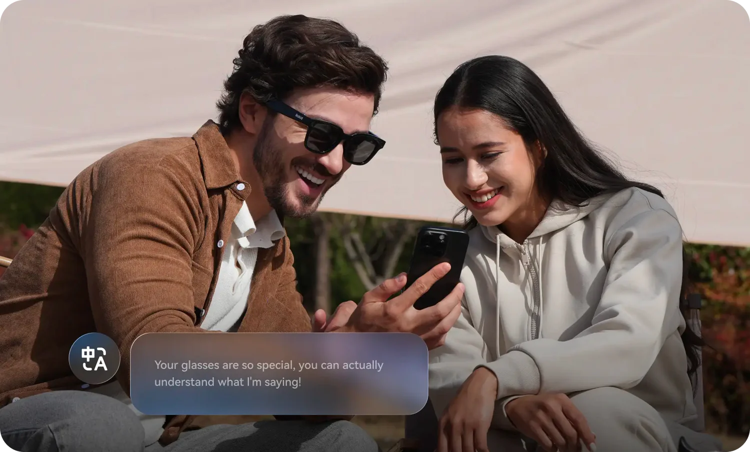 Rokid Ai Glasses Styleのリアルタイム翻訳利用シーン